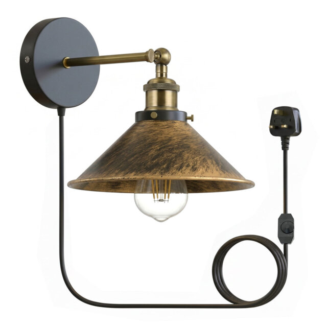 Plug-in Armed Sconce