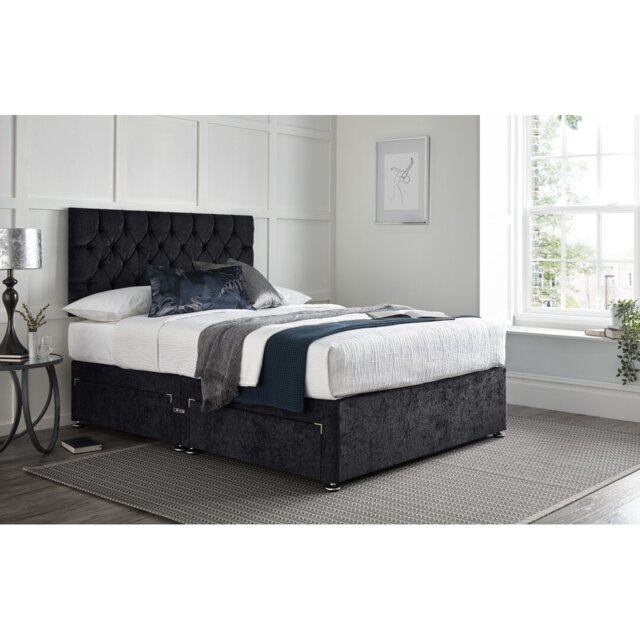 "Colner Divan Bed with 24"" Headboard on Struts"