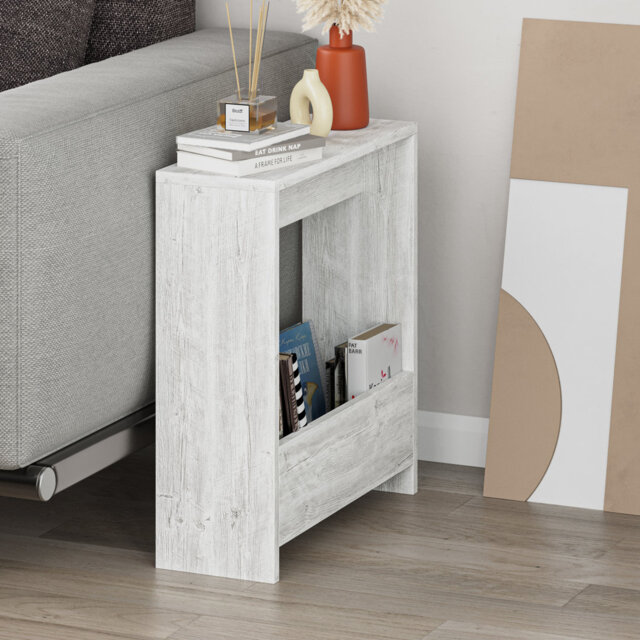 Beeler Modern Slim Compact Side Table