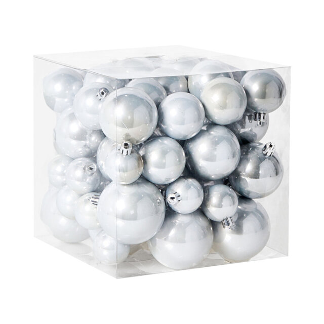 8cm Solid Colour Plastic / Acrylic Bauble