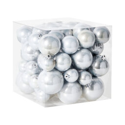 8cm Solid Colour Plastic / Acrylic Bauble