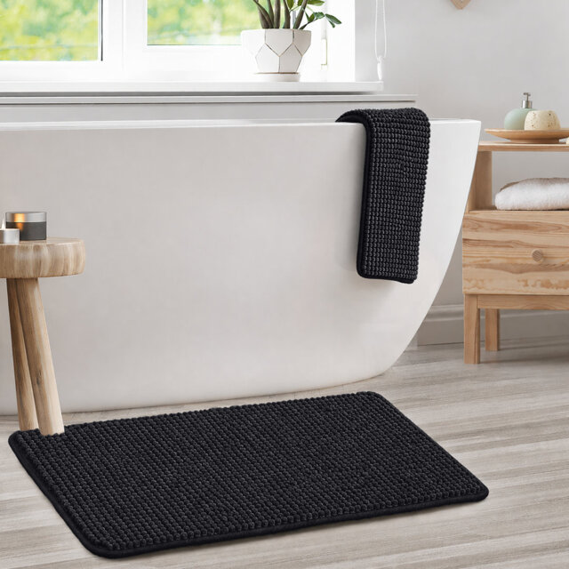Door mat chenille nonslip for Bath and Kitchen Rug 60x90