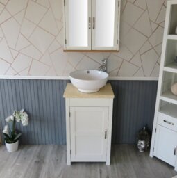 Slimline Compact 515mm Free-standing Cloakroom Vanity Unit