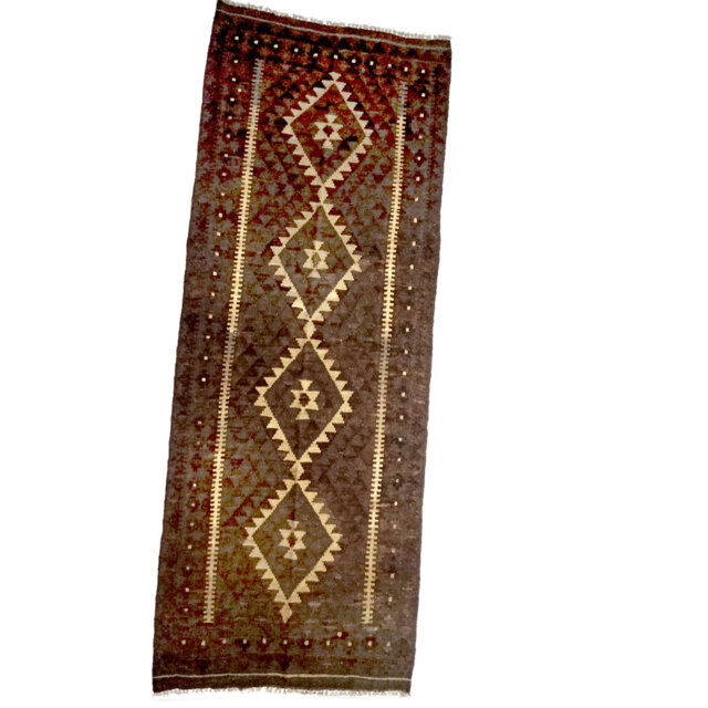 Reiner Hand Woven Brown/Red/Yellow Indoor Rug