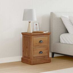 40cm W Solid Wood Bedside Table