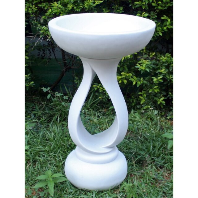 Contemporary Bird Bath Marble