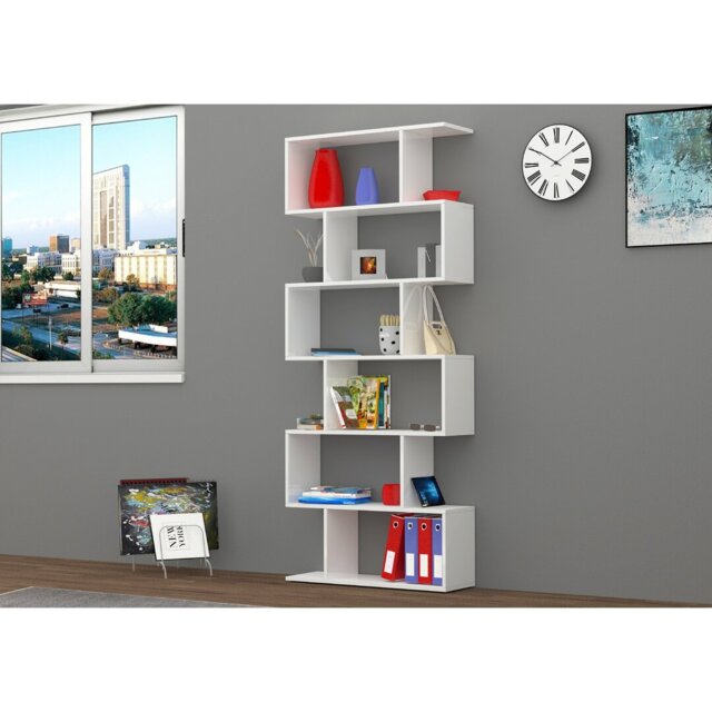 Biljana 192cm H x 80cm W Geometric Bookcase