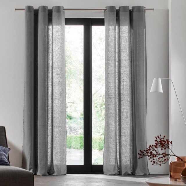 Carlina Eyelet Semi-Sheer Door Curtain