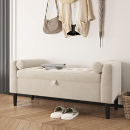Velvet Upholstered Bench