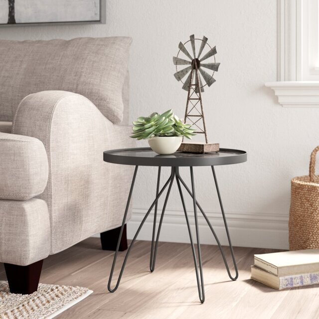 Gillis Glass Top End Table