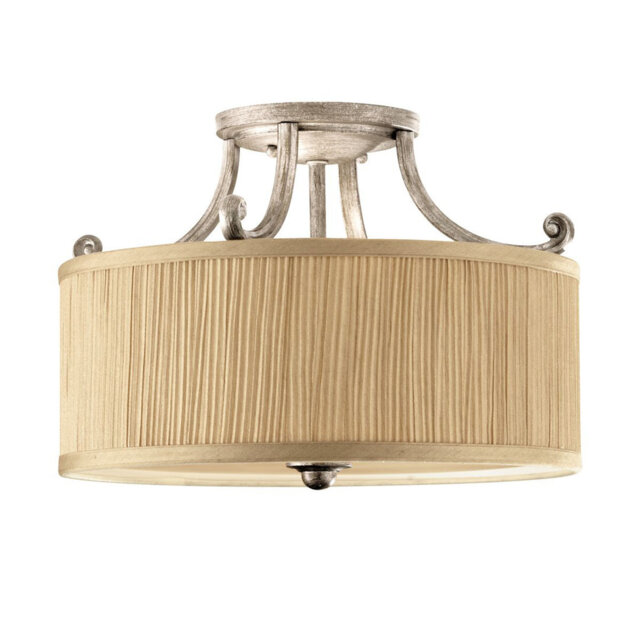Banstead Fabric Semi Flush Mount