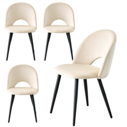 48cm H Upholstered Metal Side Chair