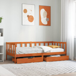 Daybed With Drawers Sofa Bed Sleeper Bed Guest Bed Solid Wood Pine