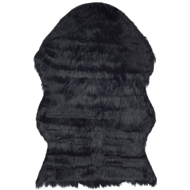Joyce Hand Tufted Black Area Rug