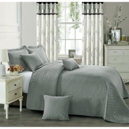 Elegant Comfort Inspiration Embossed Lightweight Bedspread Set – Soft Textured Polyester Coverlet with Pillow Shams