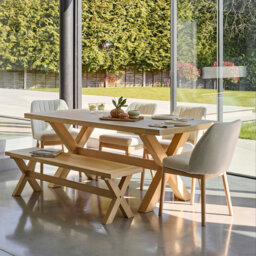 Gracela 7 - Person Solid Oak Dining Set
