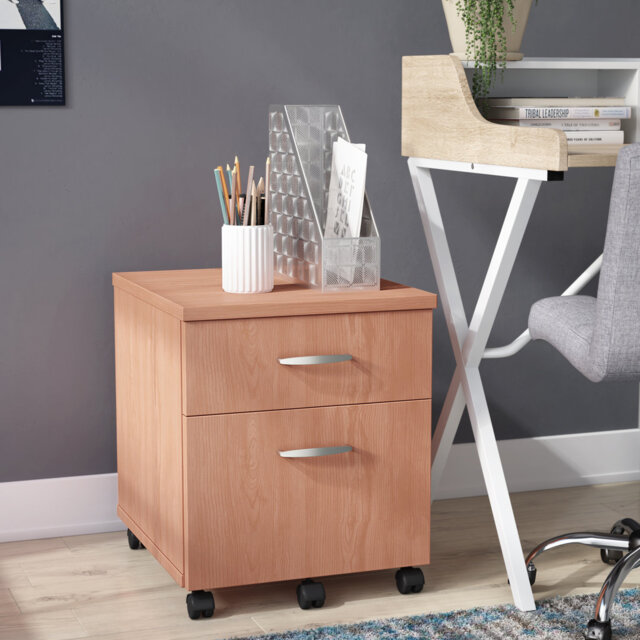 Impulse 43cm Wide 2 -Drawer Mobile File Cabinet