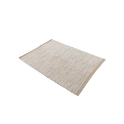Mona Handwoven Wool and Cotton Taupe Rug