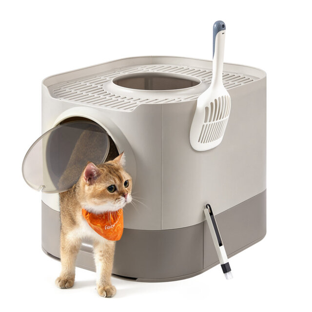 54x42.8x40cm Plastic Litter Box Enclosure