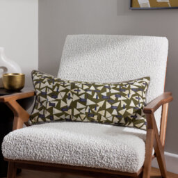 Tristen Abstract Rectangular Cushion