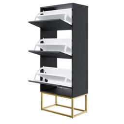 Veldio Three-Tier Shoe Cabinet 50 cm with Legs