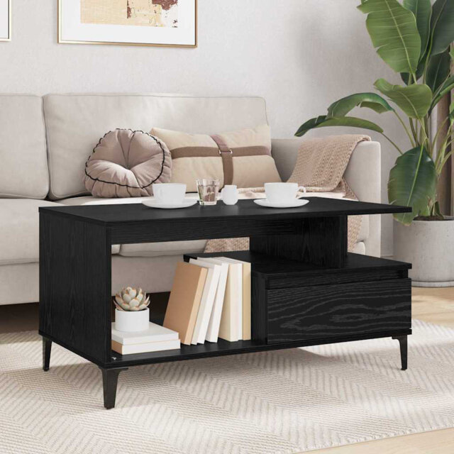 Coffee Table Artisan Oak 90 X 49 X 45 Cm Engineered Wood