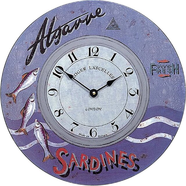 Algarve Sardines' Wall Clock - 36cm