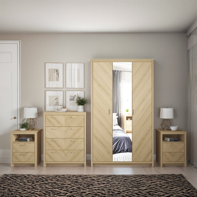 Bonny 4 Piece Compact Bedroom Storage Set