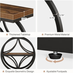 Small with 3-Tier Side Tables