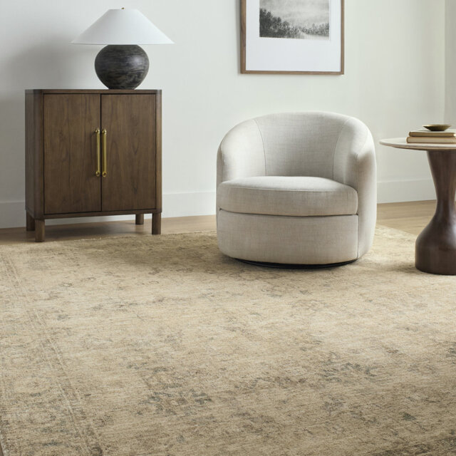 Galey Alix x Livabliss Vintage Traditional Oriental Boho Light Beige Rug