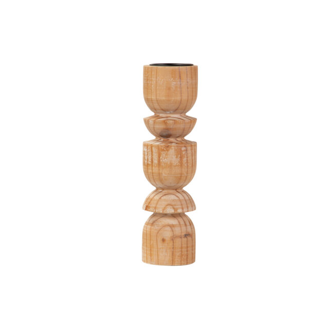 Wood Tabletop Candlestick