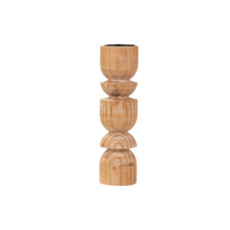 Wood Tabletop Candlestick