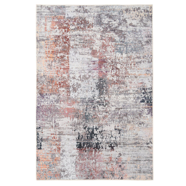 Amimma Flatweave Cotton Pink/Orange/Silver/Grey Rug