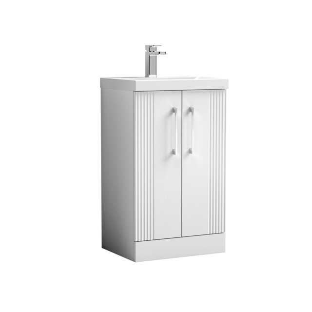 Deco 510mm Single Bathroom Vanity with Integrated Vitreous China Basin