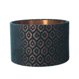 50.8cm H Velvet Drum Lamp Shade ( Screw On )