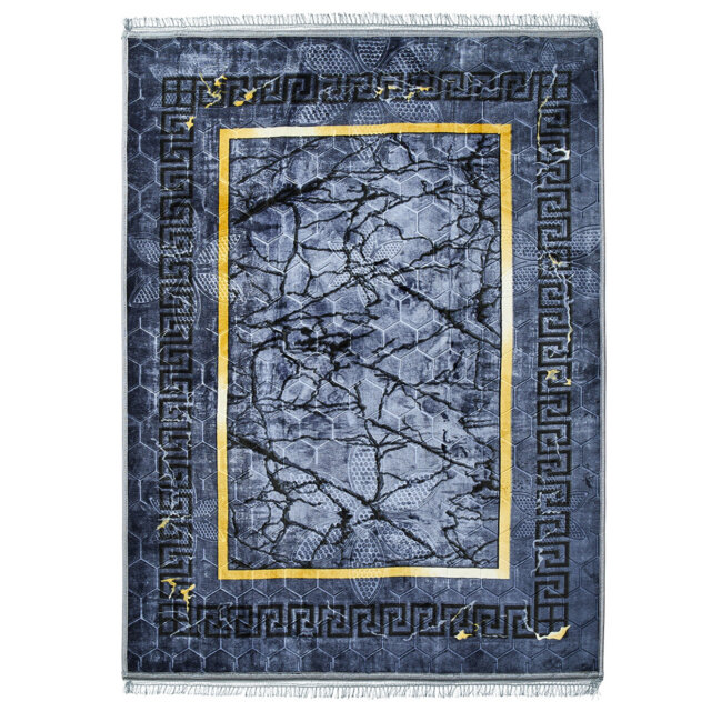MARBLE GREEK MINK FAUX FUR RUG RUGS 160X230 GREY