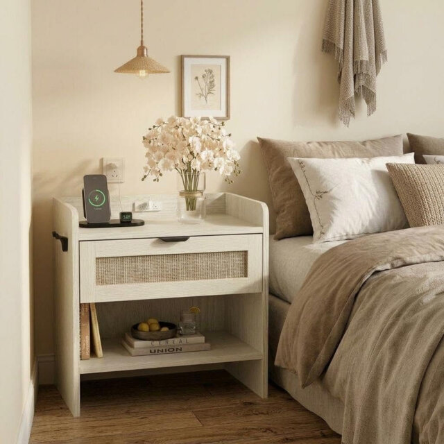 59.9cm W Bedside Table