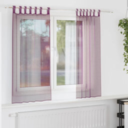 Voile Curtains With Tab Top 2 Pcs