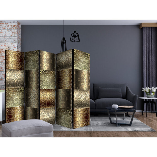 225cm W x 172cm H 5 - Panel One Sided Room Divider Folding Room Divider