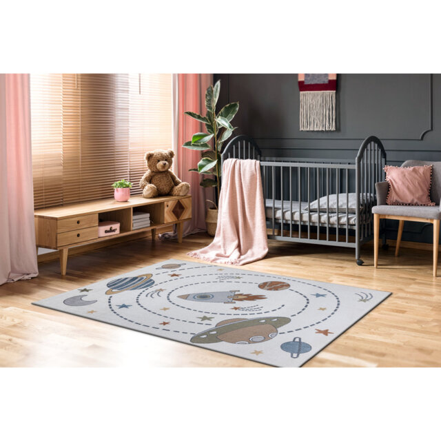 Harva No Pattern Machine Woven Area Rug