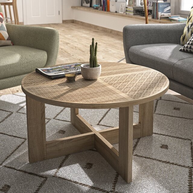 Aleshanee Cross Legs Coffee Table