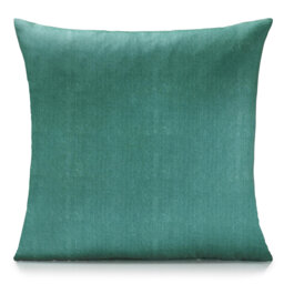 Indoor / Outdoor Green Square Throw Cushion