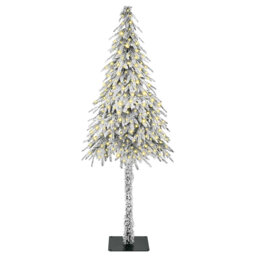 vidaXL Christmas Tree with 300 LEDs White PE and Steel