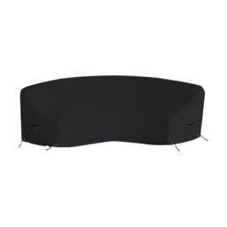 Hokku Designs Curved Sofa Cover, 18 Oz Cover Tuff Waterproof & UV Resistant Material With Drawstring, Ideal For Indoors/Outdoors (190 L X 36 W X 39 H