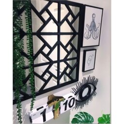 Galesville Wood Flat Wall Mirror