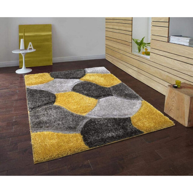 Fadhil Yellow/Black/Grey Rug