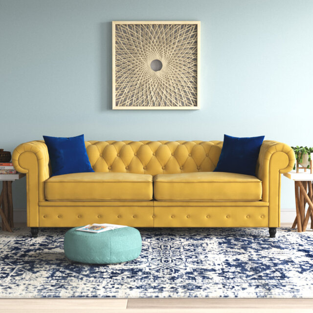 Frances 3 Seater Chesterfield Sofa Velvet