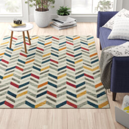Hoda Flatweave Grey/Yellow/Red Rug