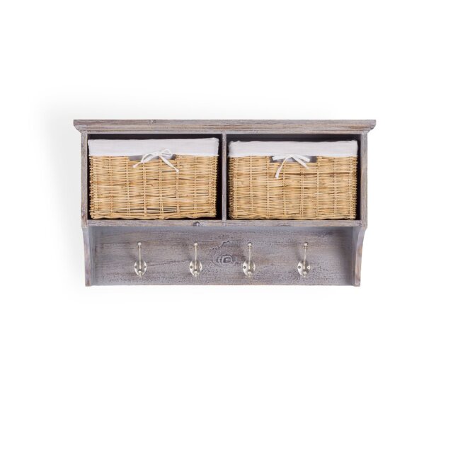 Erica Wall 4 - Hook Wall Mounted Coat Rack