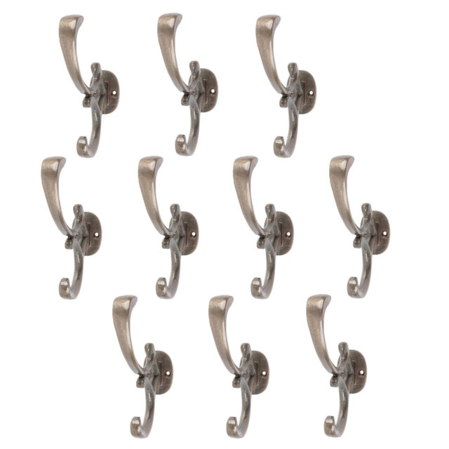 Hammer & Tongs - Ornamental Hat & Coat Hook - W30mm x H130mm - Raw